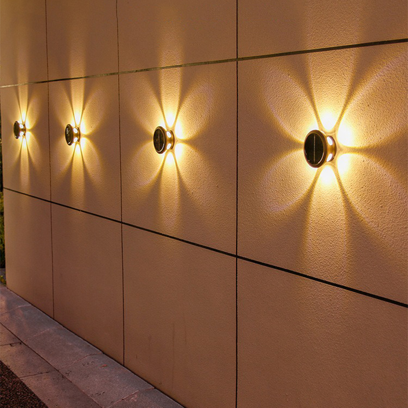 Solar Garden Light - Wodoodporne solarne lampy ścienne zewnętrzne Super