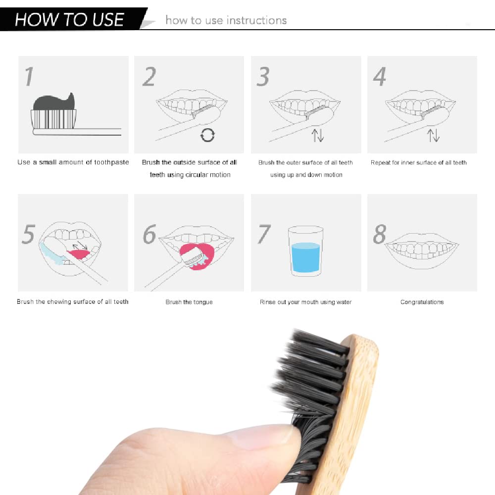 10 sztuk naturalnych szczotecz – Bamboo Toothbrush recenzja i cena