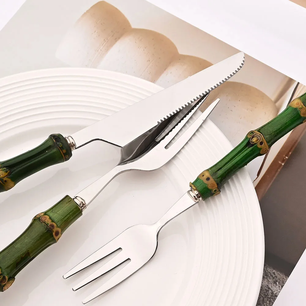 4-częściowy zestaw sztućców z  – Bamboo Cutlery recenzja i cena