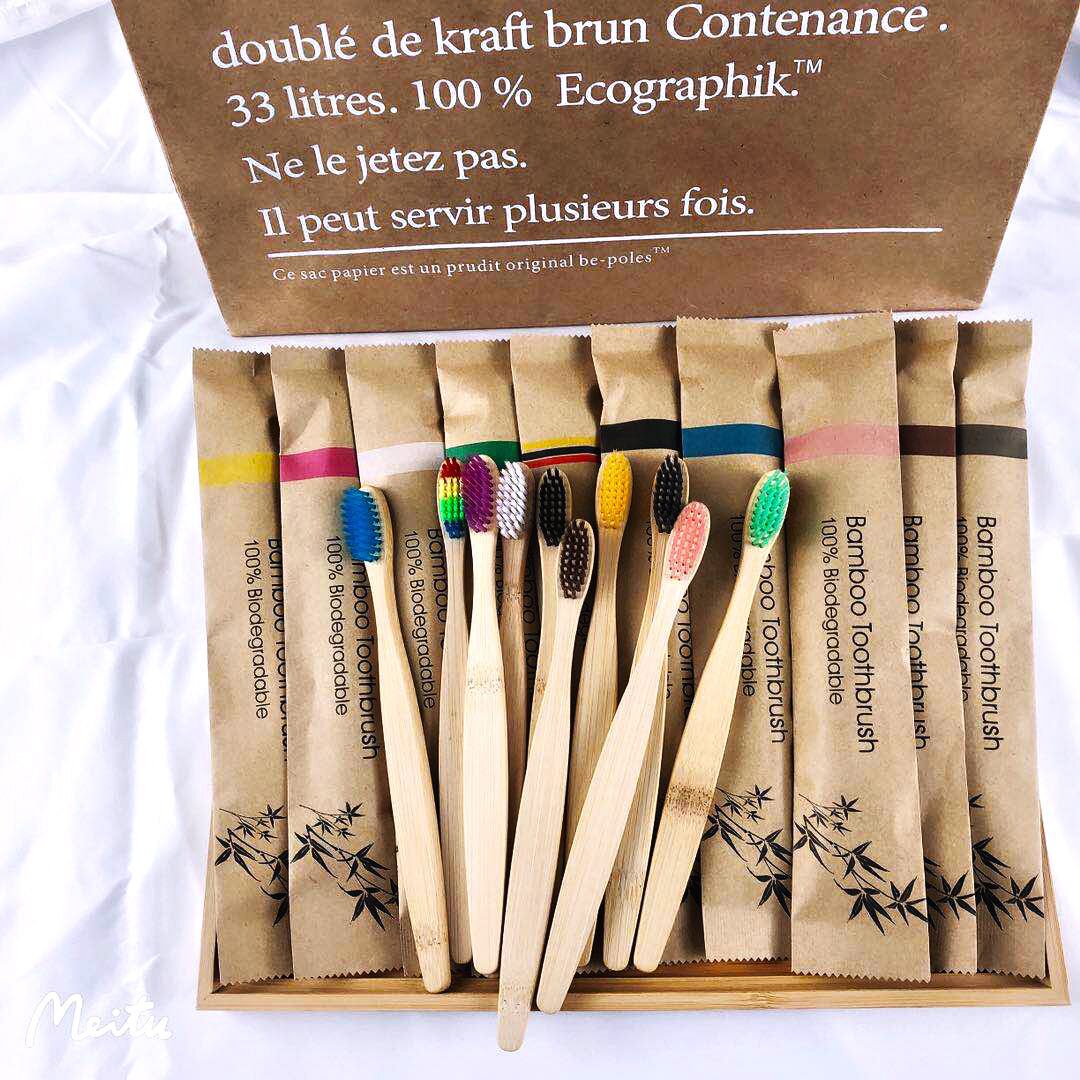 Losowy kolor 5/10 szt. Bambuso – Bamboo Toothbrush recenzja i cena